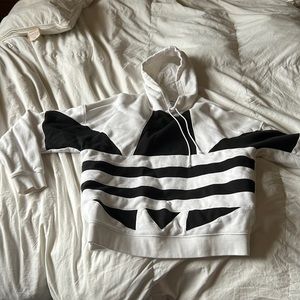 White and black Adidas hoodie